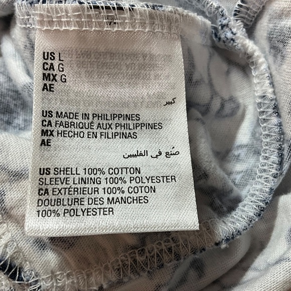 INC INTERNATIONAL CONCEPTS 100% Cotton Knit Surplice Front Bubble Sleeve Top L - Picture 8 of 9